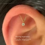 Tash Helix Piercing